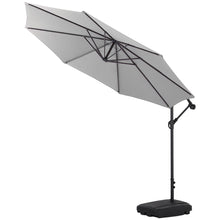 Load image into Gallery viewer, Garden 3M Banana Parasol Cantilever Hanging Sun Shade Umbrella Shelter with Base