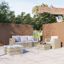 Load image into Gallery viewer, Set of 6 Outdoor Garden Furniture Set, Rattan Corner Sofa, Patio Conversation set