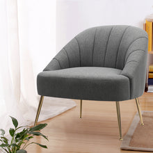 Load image into Gallery viewer, Imitation Cashmere Bucket Style Accent Chair, Grey