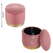 Load image into Gallery viewer, Wide Ottoman with Storage -3 colors !