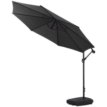 Load image into Gallery viewer, Garden 3M Banana Parasol Cantilever Hanging Sun Shade Umbrella Shelter with Base