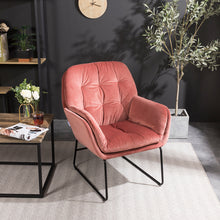 Load image into Gallery viewer, Linen Double Layer Padded Chair Armchair