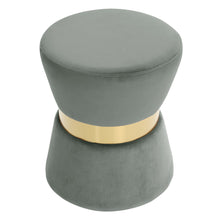 Load image into Gallery viewer, Velvet Round Pouffe Seat Foot Stool