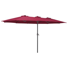 Load image into Gallery viewer, Garden Double-Sided Parasol Umbrella With Base