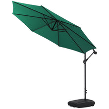 Load image into Gallery viewer, Garden 3M Banana Parasol Cantilever Hanging Sun Shade Umbrella Shelter with Base