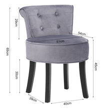 Load image into Gallery viewer, Dressing Table Chair Vanity Stool Padded Footstool