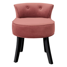 Load image into Gallery viewer, Velvet Bedroom Dressing Table Stool with Wooden Legs
