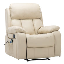 Load image into Gallery viewer, PU Leather Heated Massage Sofa Recliner Armchair