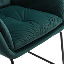 Load image into Gallery viewer, Livingandhome Contemporary Metal Legs Tufted Leisure Armchair
