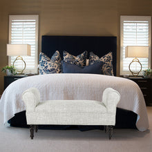 Load image into Gallery viewer, Linen Bed End Seat Ottoman Lounge Bench, Beige