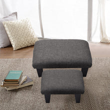 Load image into Gallery viewer, Modern Linen Fabric Footstool