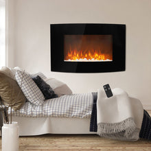 Load image into Gallery viewer, Wall Mounted LED Electric Fireplace