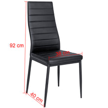 Load image into Gallery viewer, Set of 2 ,4 or 6 Leather Upholstered KD Structured Dining Chairs