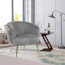 Load image into Gallery viewer, Scallop Oyster Shell Accent Pleated Chair