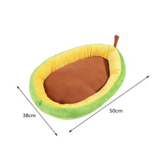 Load image into Gallery viewer, Washable Avocado Pet Dog Cat Bed Soft Warm Nest Sleep Kennel Mat Pad Kitten Puppy