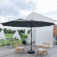 Load image into Gallery viewer, Garden Double-Sided Parasol Umbrella With Base
