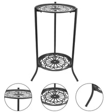 Load image into Gallery viewer, Vintage 2 Tier Metal Plant Display Stand