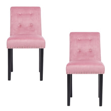 Load image into Gallery viewer, Set of 2 Elegant Buttoned Dining Chairs