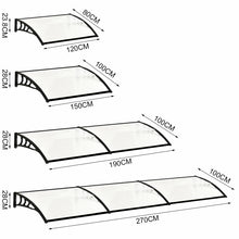Load image into Gallery viewer, Door Canopy Awning Rain Snow Curved Shelter