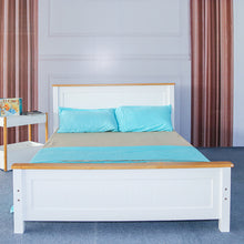 Load image into Gallery viewer, Solid Pine Bed Frame with Headboard