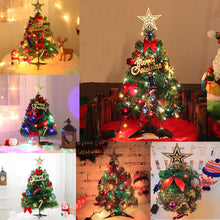 Load image into Gallery viewer, Artificial Mini Tabletop Christmas Tree with LED Lights
