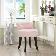 Load image into Gallery viewer, Velvet Soft Seat Low Back Dressing Table Stool