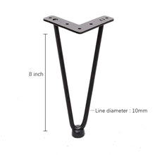 Load image into Gallery viewer, Metal Hairpin Furniture Table Legs