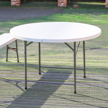 Load image into Gallery viewer, Outdoor Portable Camping Plastic Folding in Half Table Large Dining Table