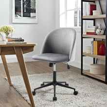 Load image into Gallery viewer, Velvet Swivel Modern Office Chair Height Adjustable for Home Office