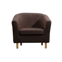 Load image into Gallery viewer, Linen Arm Chair Comfy Single Sofa Tub Chair JM0112