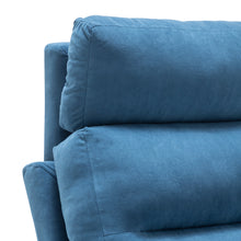 Load image into Gallery viewer, Modern Leisure Arm Chair with Footstool Metal Legs