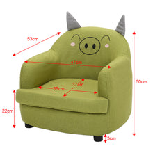 Load image into Gallery viewer, Children Kids animal Sofa Upholstered Armchair
