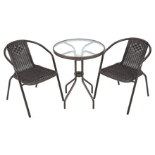 Load image into Gallery viewer, Outdoor Metal Coffee Dining Set, Brown