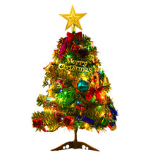 Load image into Gallery viewer, Artificial Mini Tabletop Christmas Tree with LED Lights