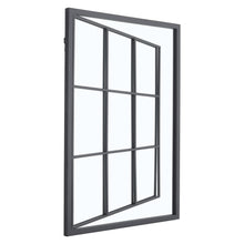 Load image into Gallery viewer, Modern Rectangular Grid Wall Mirror Black Framed Wall Decoration