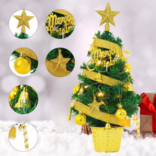 Load image into Gallery viewer, Livingandhome Mini Artificial Pine Tree with Christmas Ornaments Xmas Desktop Decoration, CD0380