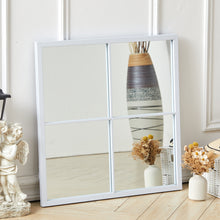Load image into Gallery viewer, Classic Window Mirror Wall Metal Framed Mirror,White