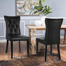 Load image into Gallery viewer, 2PCS Leather High Backrest Dining Chairs