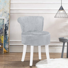 Load image into Gallery viewer, Plush Shaggy Dressing Table Stool Piano Seat