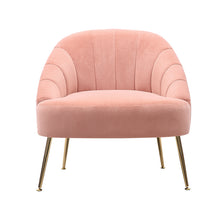 Load image into Gallery viewer, Nubuck Velvet Bucket Style Accent Chair