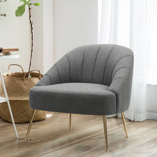 Load image into Gallery viewer, Imitation Cashmere Bucket Style Accent Chair, Grey
