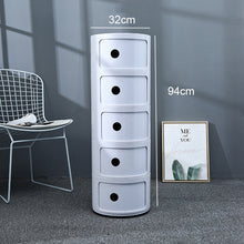 Load image into Gallery viewer, Floorstanding Tiered Round Storage Cabinet