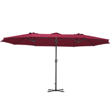 Load image into Gallery viewer, Garden Double-Sided Parasol Umbrella With Foldable Cross Base