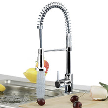 Load image into Gallery viewer, Kitchen Chrome Pull Out Sink Mixer Tap Spring Neck Faucet