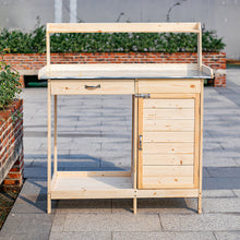 Load image into Gallery viewer, Wooden Garden Potting Bench