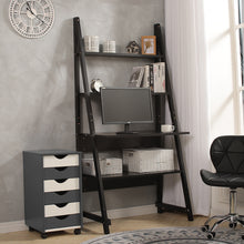 Load image into Gallery viewer, Modern Ladder Storage Display Shelf Computer Desk
