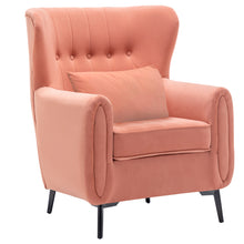 Load image into Gallery viewer, Buttoned High Back Lounge Armchair with Cushion