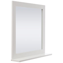 Load image into Gallery viewer, 60CM White MDF Framed Makeup Wall Mirror with Shelf
