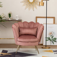 Load image into Gallery viewer, Modern Velvet Fabric Armchair Tub Occasional Chair