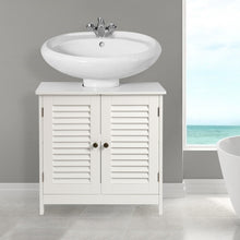 Load image into Gallery viewer, Under Sink Storage Cabinet Double Doors Shelves Cupboard